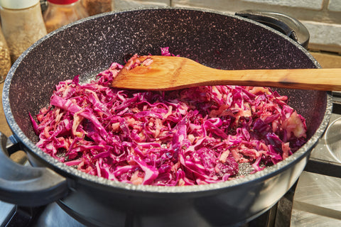 Delicious and Quick White Balsamic Red Cabbage Recipe - Heart Healthy Mediterranean Diet