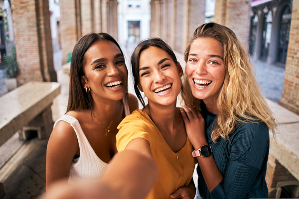 Smiling Friends Taking a Selfie - Healthy Menstrual Cycle