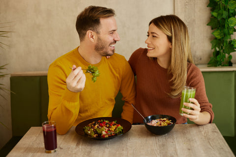 Healthy Couple Sticking To Their 2024 New Year's Resolution - The Refined Sugar Detox