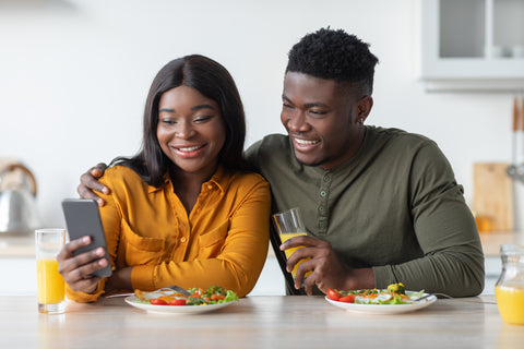 Healthy Couple Choosing Their 2024 New Year's Resolution - The Refined Sugar Detox