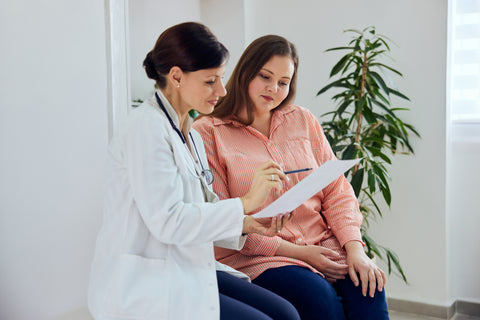 Woman with Hyperandrogenism Visiting Her Doctor