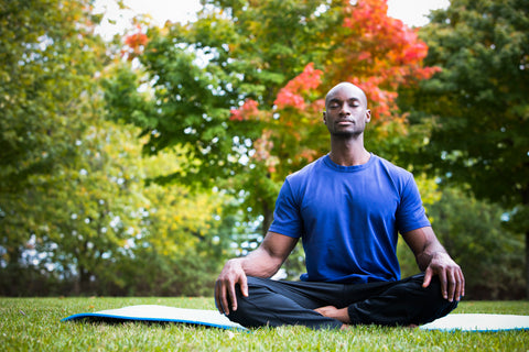 Healthy Man with an Optimal Saliva sIgA Level Meditating and Doing Yoga during the Cold & Flu Season