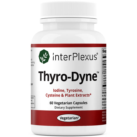 Thyro-Dyne is a synergistic blend of nutrients and botanical extracts that support optimal thyroid hormone levels.