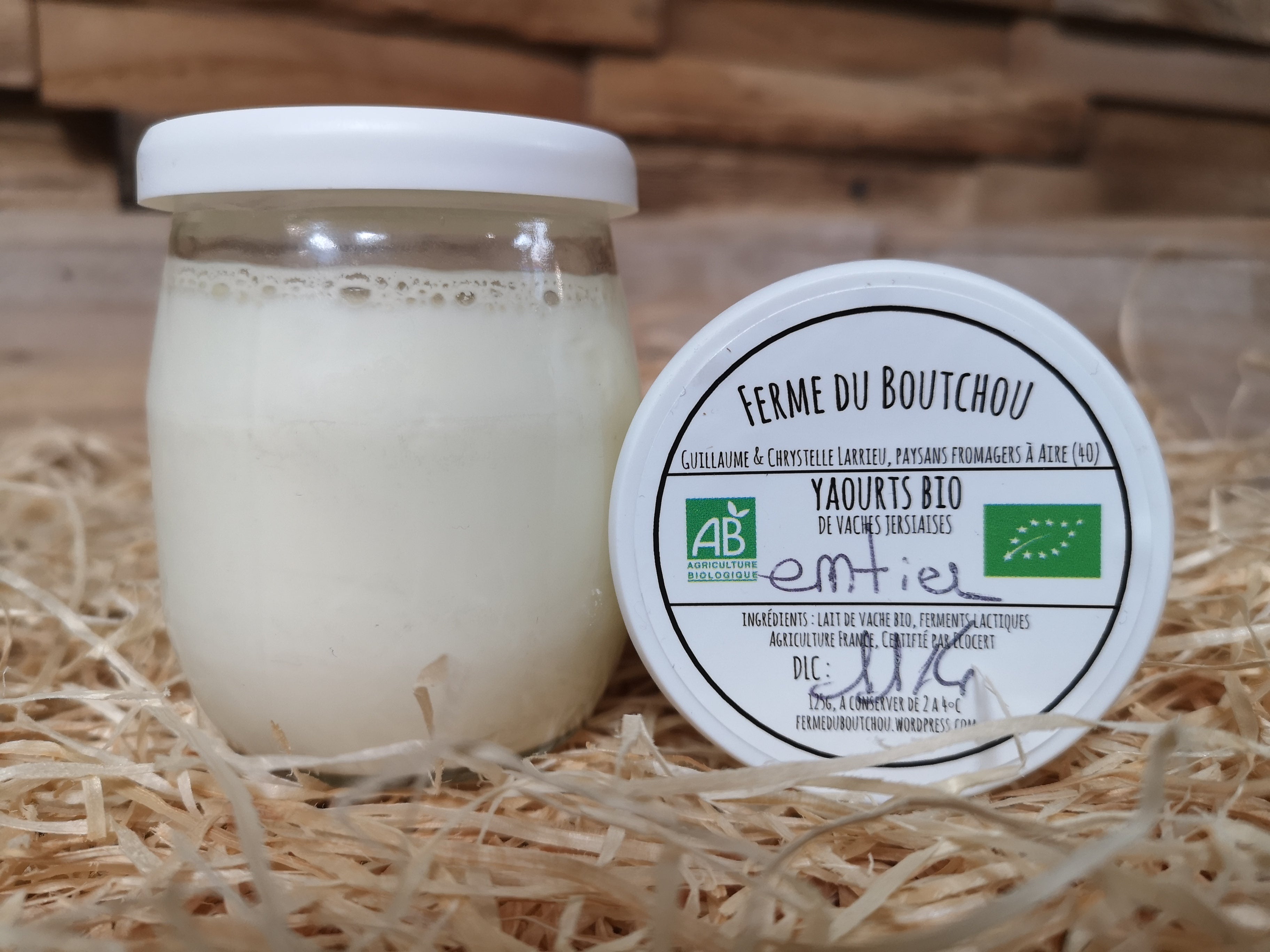 Ferme Peard - Yaourt bio étuvé sucré aromatisé citron 4x125g