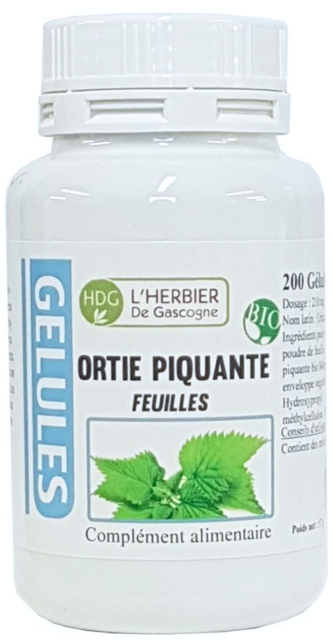 Plante Feuilles Ortie Piquante Bio - Confort articulaire - Sachet de 50 g -  Drainage - élimination - détox - Herbier de Gascogne