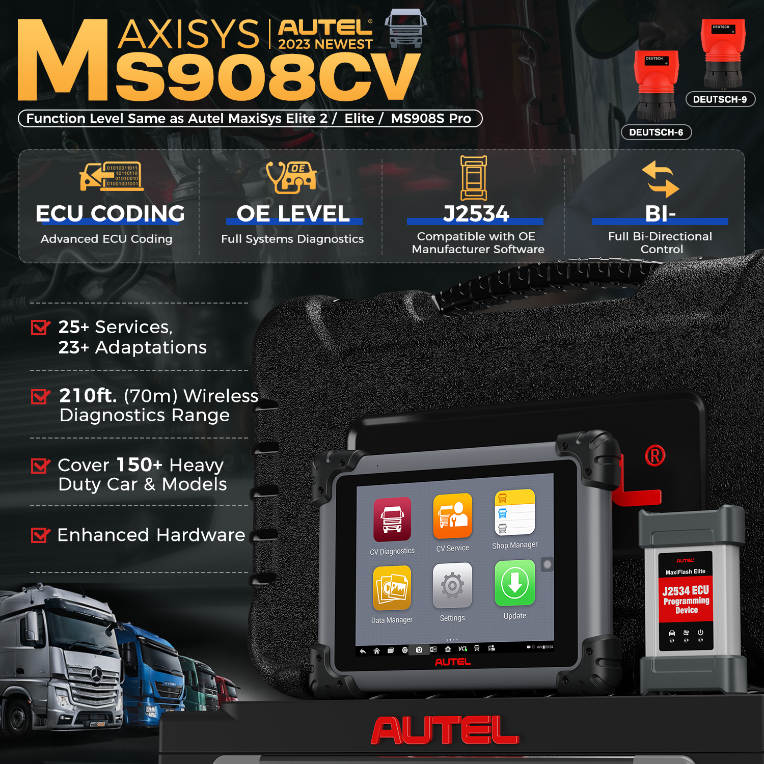 Autel Maxisys MS908CV features