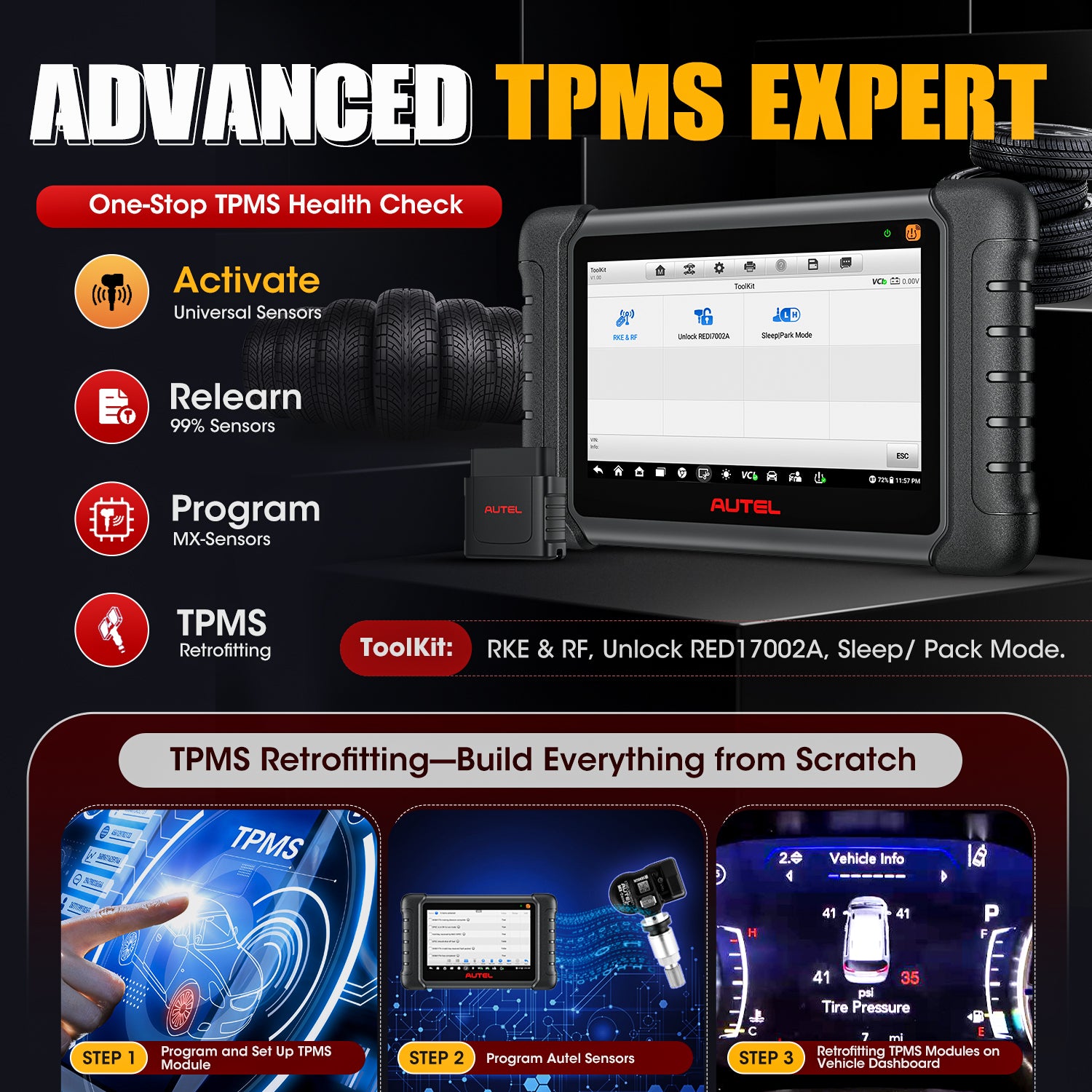 DS808S-TS ADVANCED TPMS FUNCTION