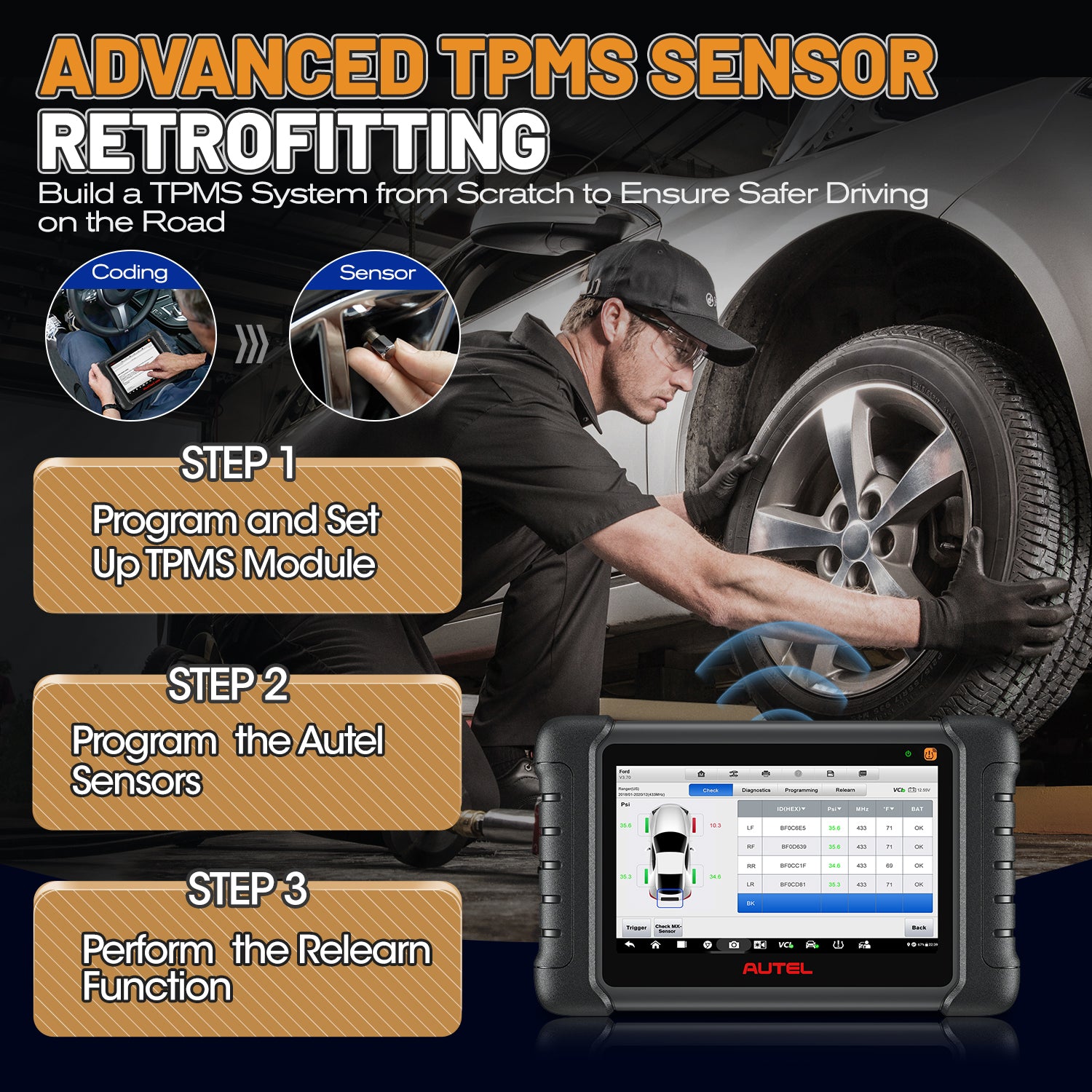 Advanced TPMS Retrofit MX808S-TS Exclusive