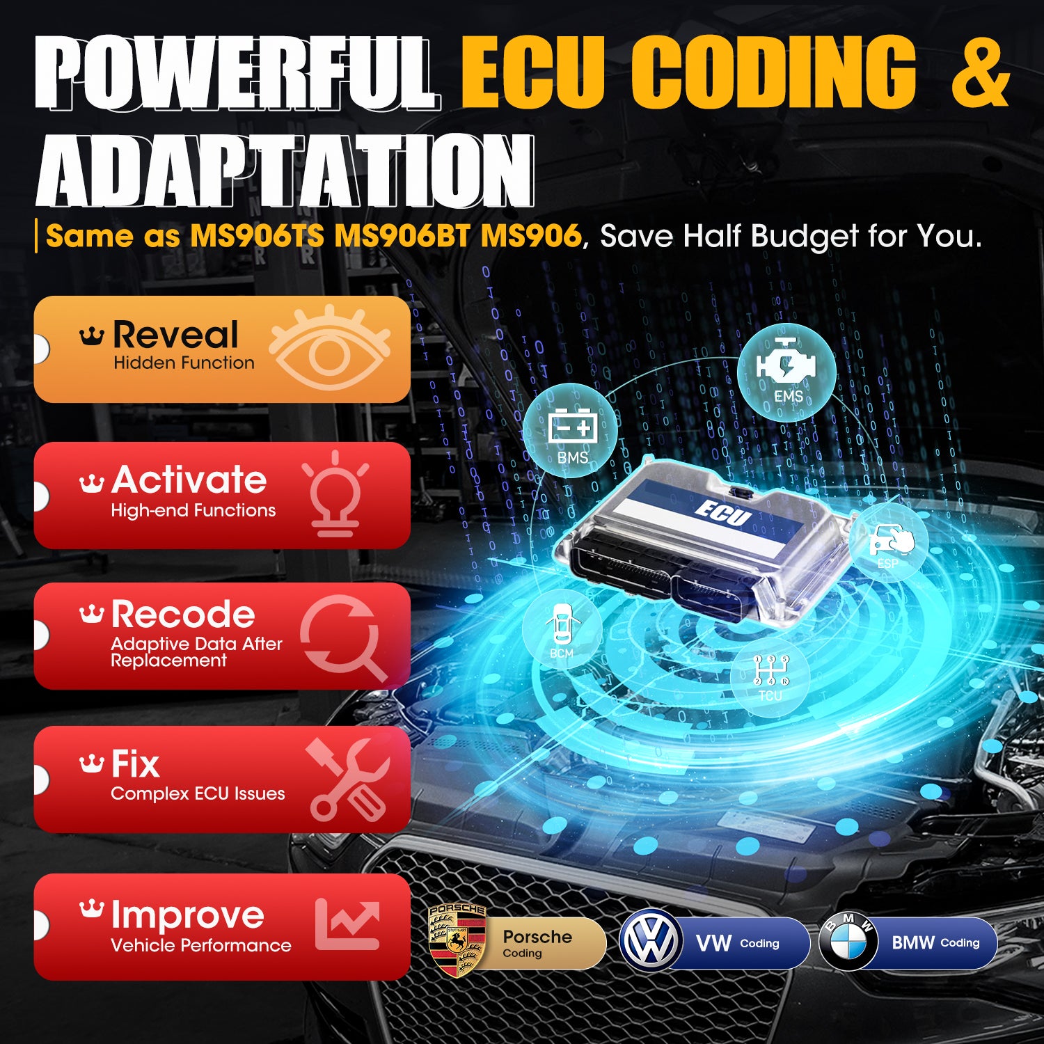 Autel MaxiDAS DS808S-TS with Advanced ECU Coding