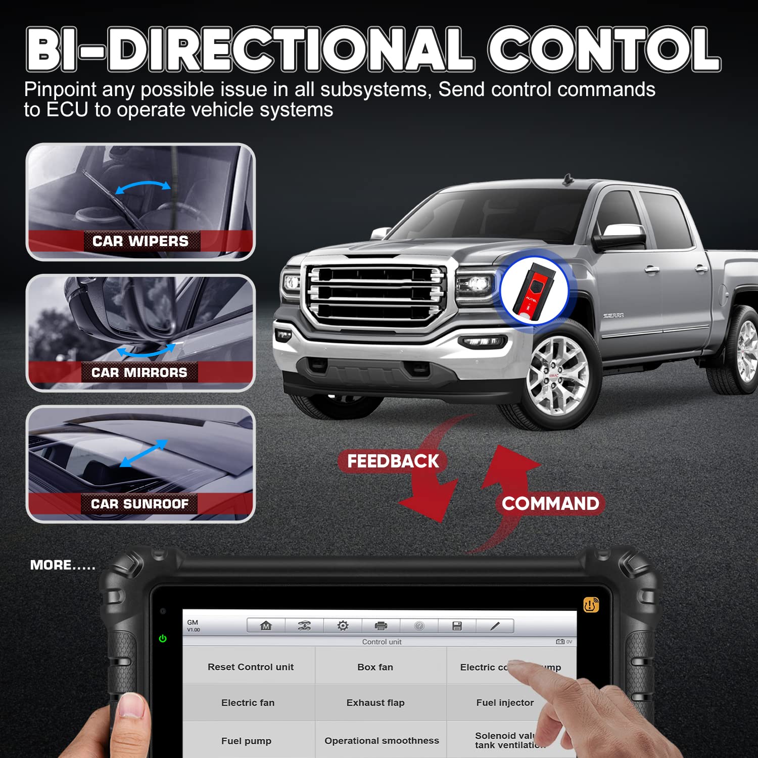 Maxisys MS906 Pro-TS Active Test / Bi Directional Control