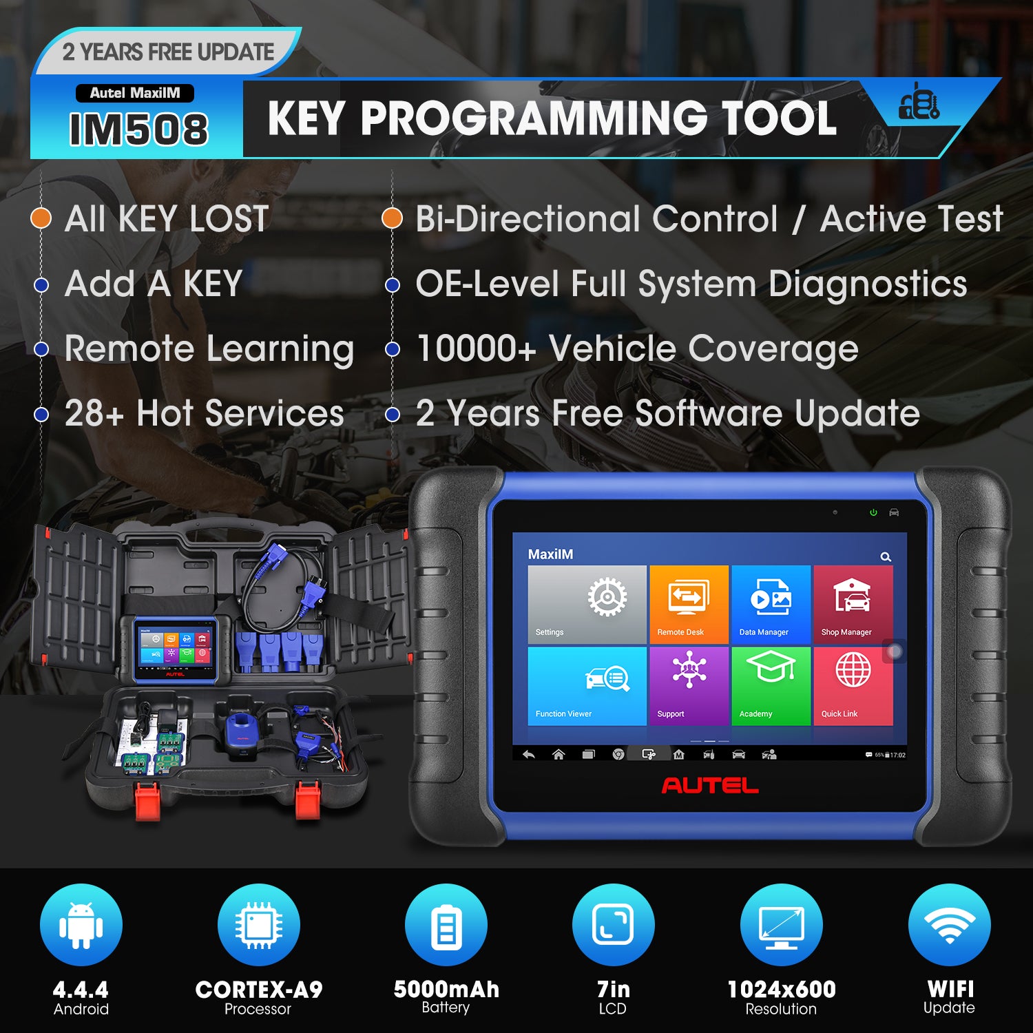 Autel MaxiIM IM508 Key Programming IMMO Tool OBD2 Diagnostic Scanner –
