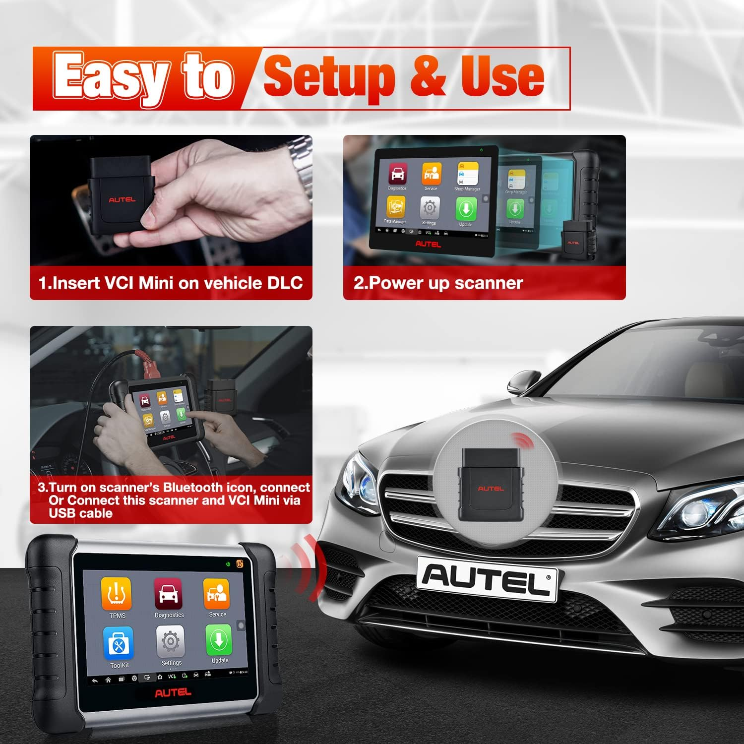 Autel MaxiVCI Mini VCI Mini Bluetooth Diagnostic Interface