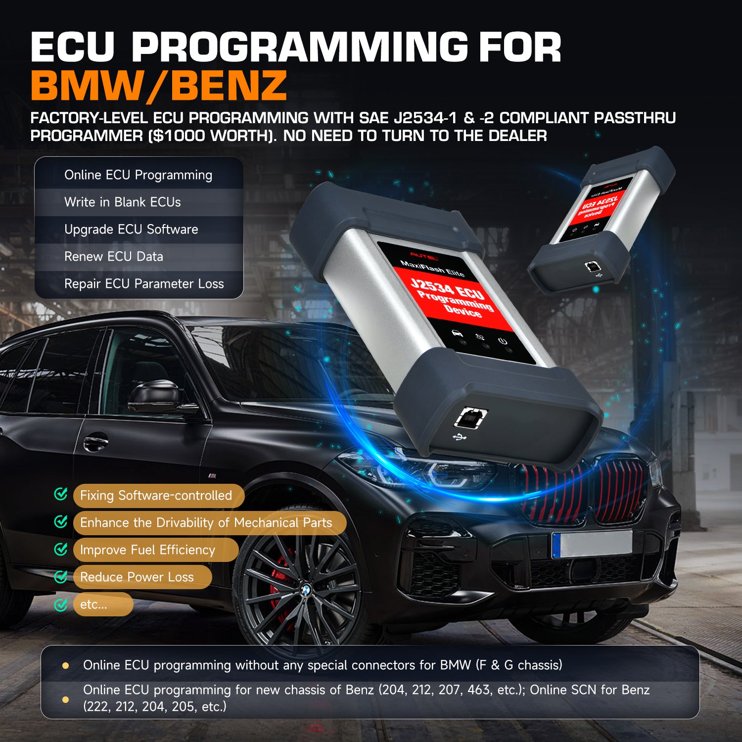 Autel MS908S PRO II with advanced ecu programming & coding