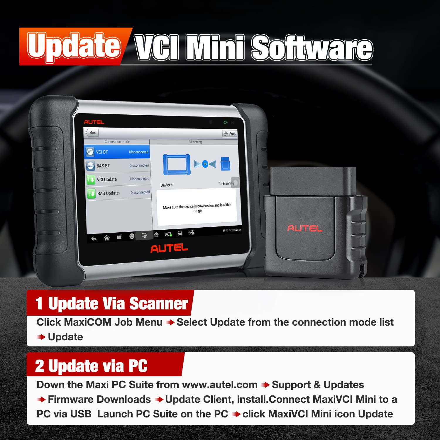 Update VCI Mini Software