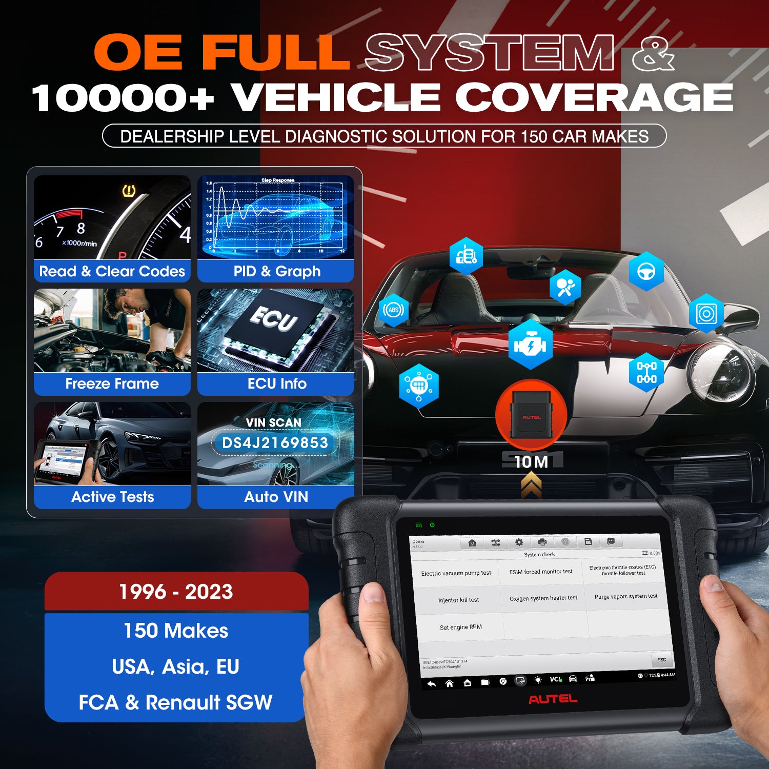 Autel MaxiDAS DS808S-BT with OE-Level All Systems Diagnostic