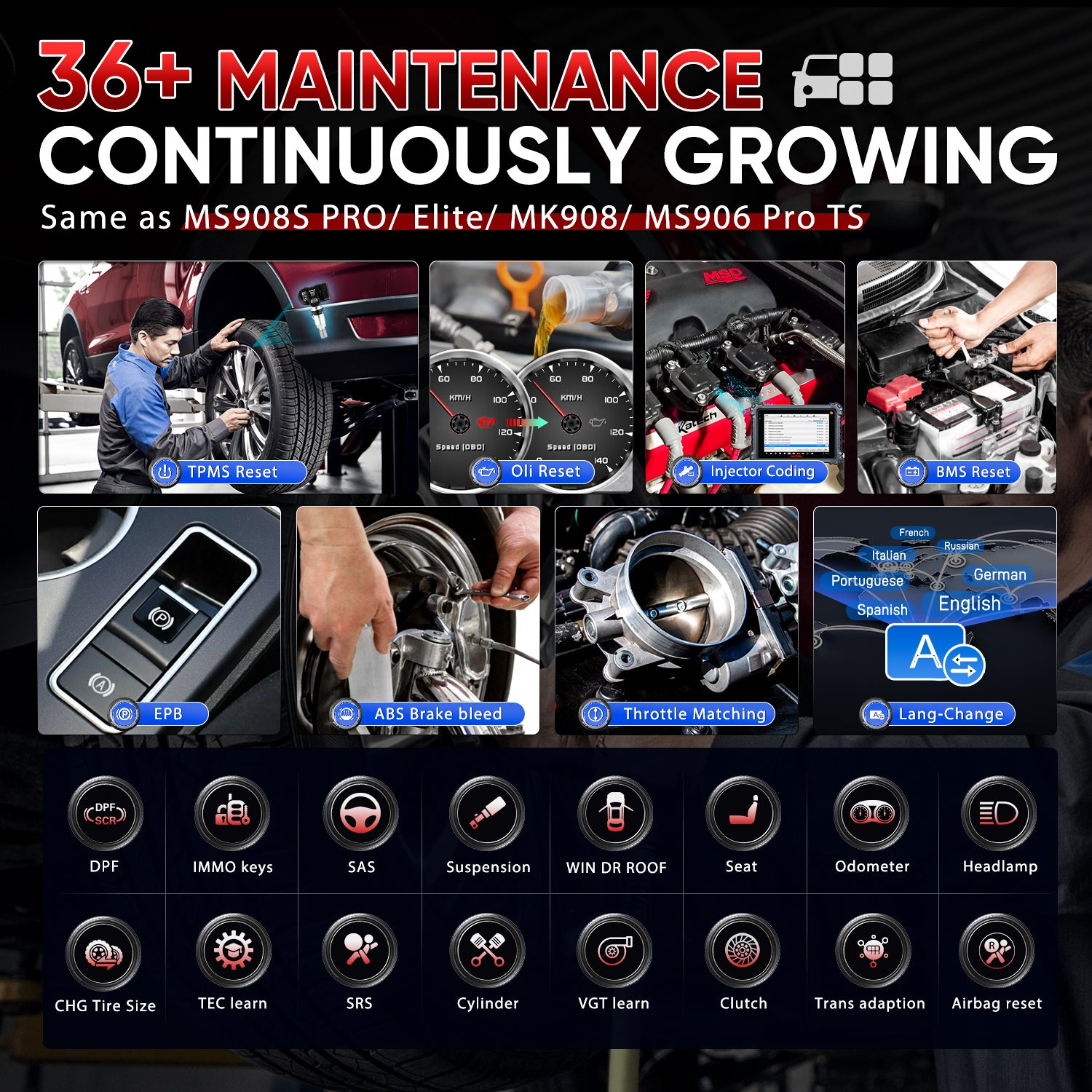 MK906 Pro-TS with 36+ Popular Maintenance Services