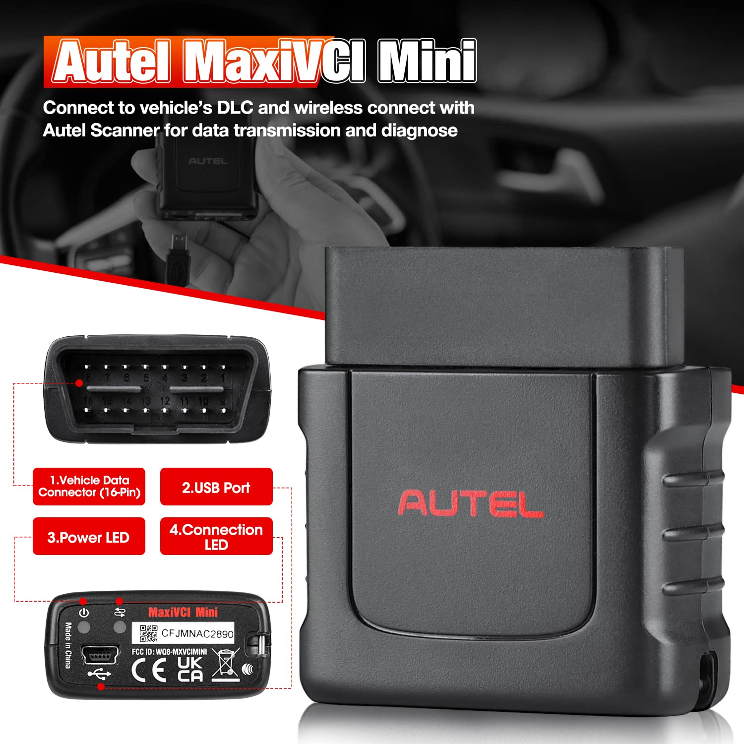 Autel MaxiVCI Mini Function Description
