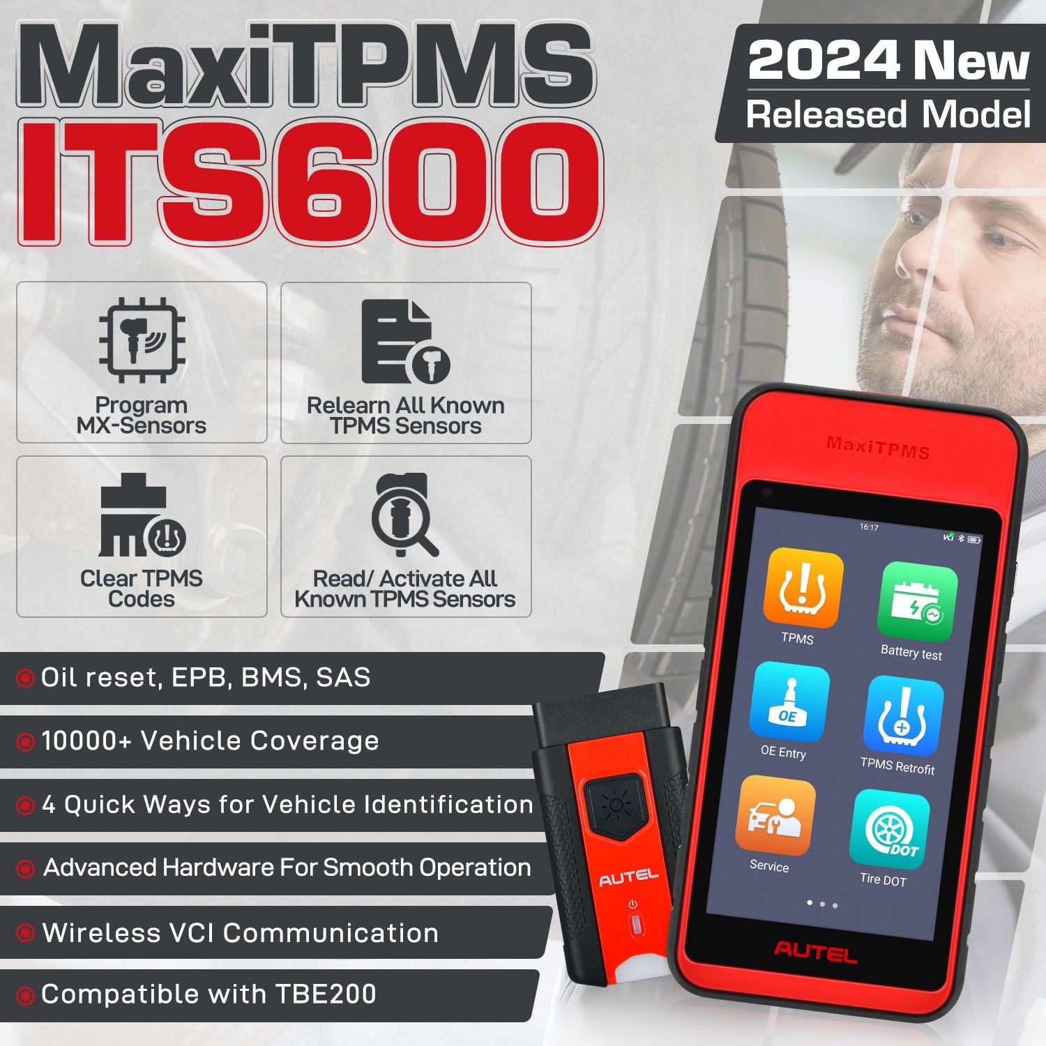 Autel MaxiTPMS ITS600(E) features 2023