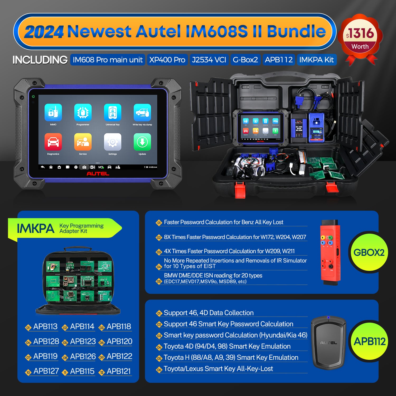 Autel IM608S II bundle