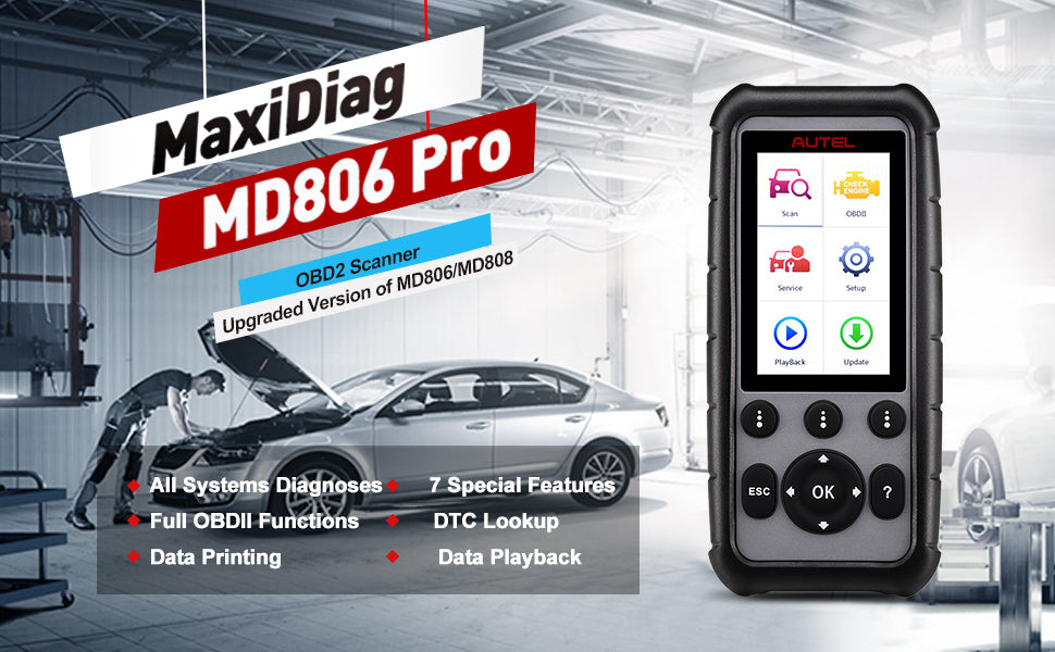 Autel MaxiDiag MD806 Pro OBD2 Scanner Upgraded Version of MD806/MD808