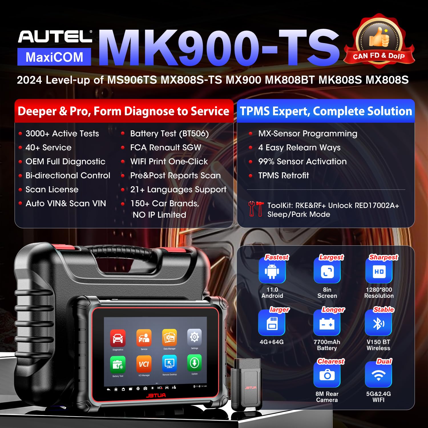 autel mk900ts features