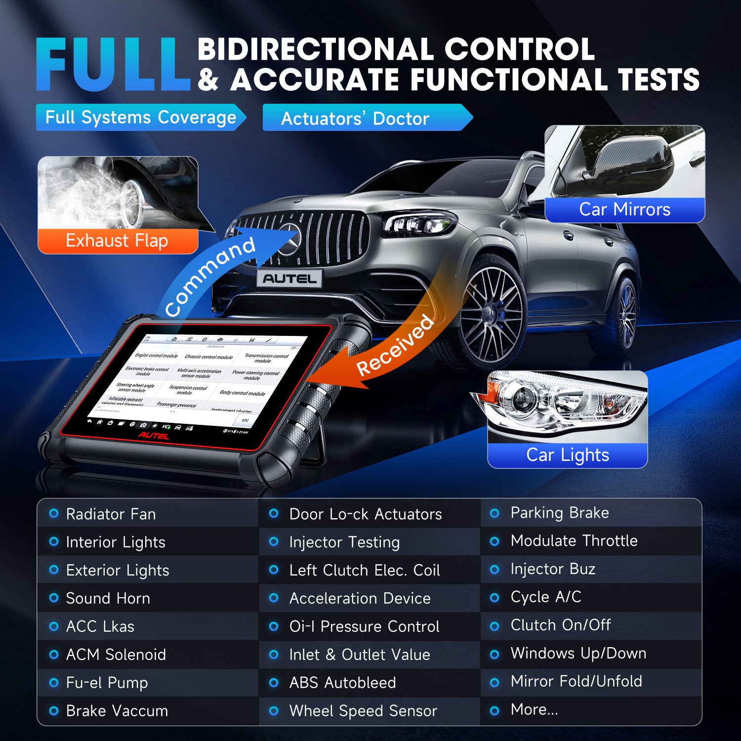 Full Bi-directional Control Automotive Scanner