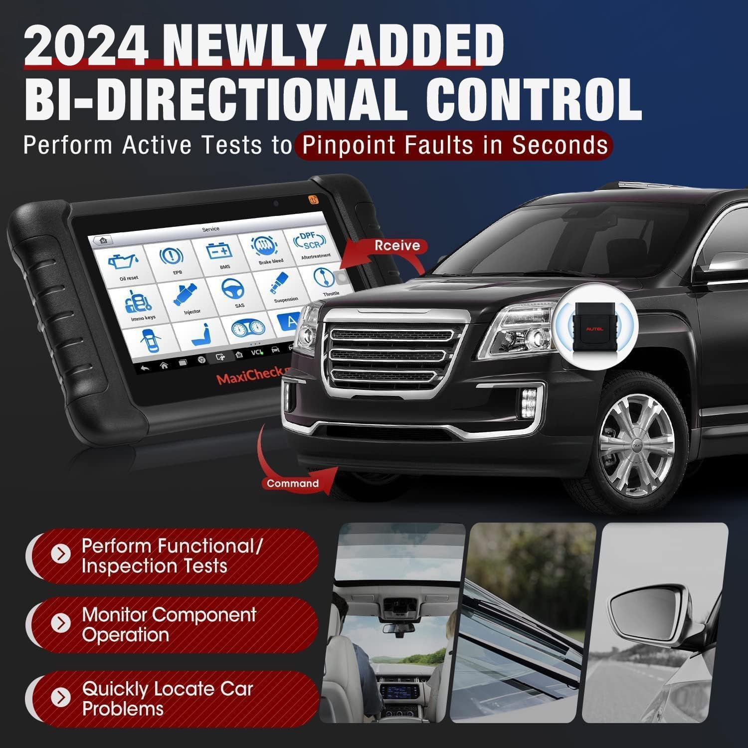 2024 Newest MX808S-TS with Full Bi-Directional Control Active Test