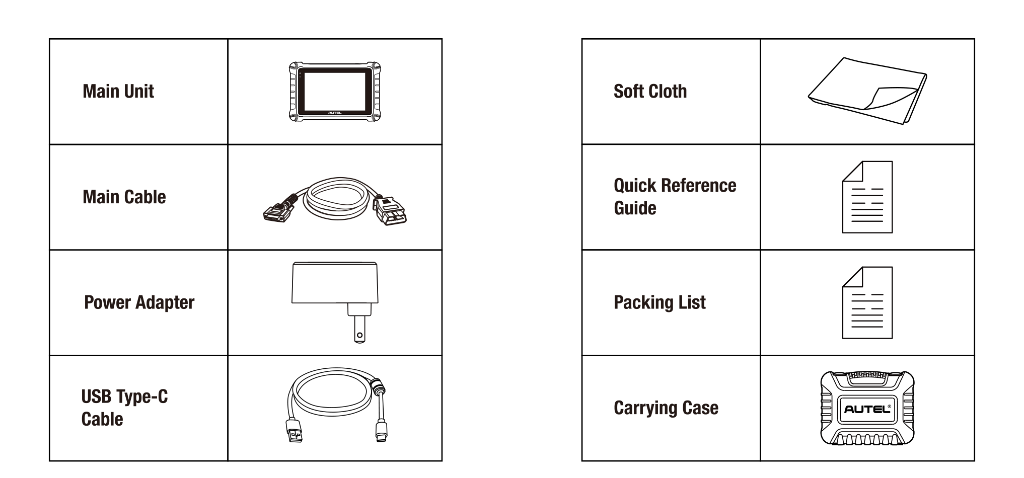 Autel MaxiDAS DS900 Package List