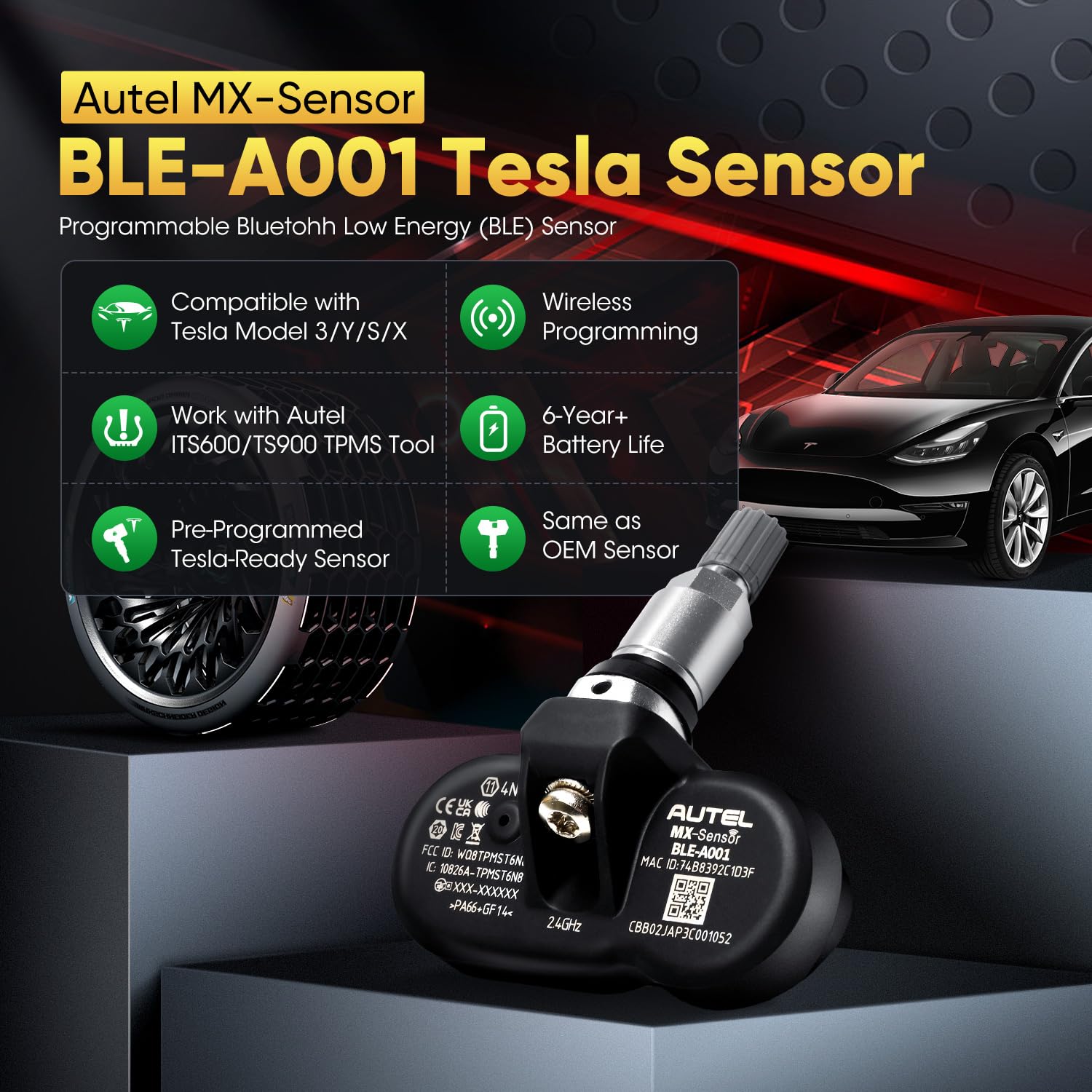 AUTEL MX-SENSOR BLE-A001 TESLA SENSOR