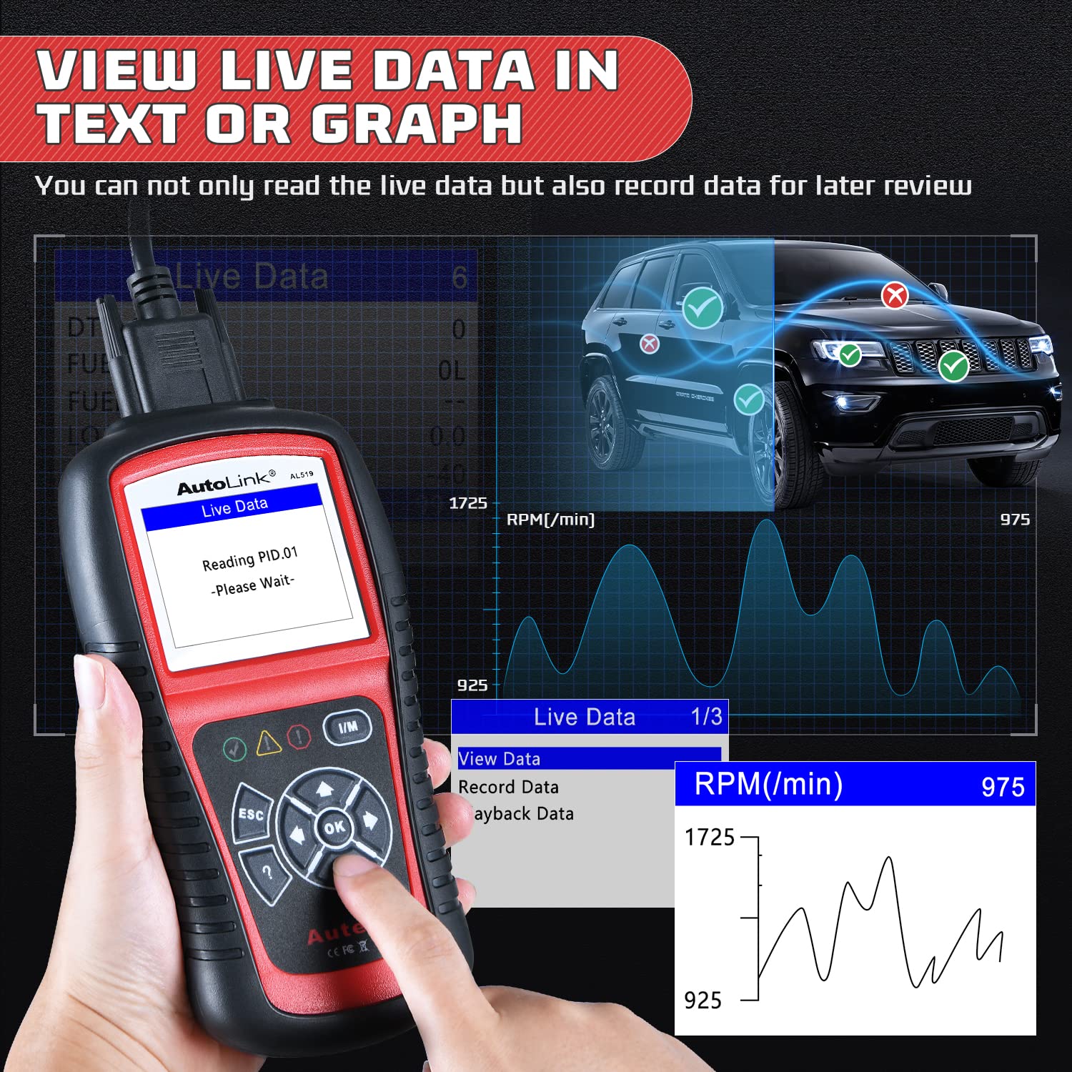 Review Live Data & Recording Data & PlayBack Data