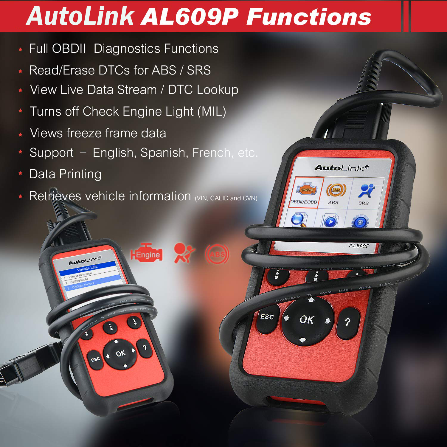 autel autolink al609p features