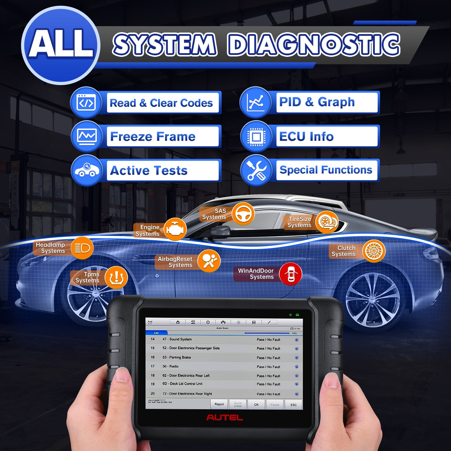 Autel MaxiCheck MX808 Full System Diagnostic