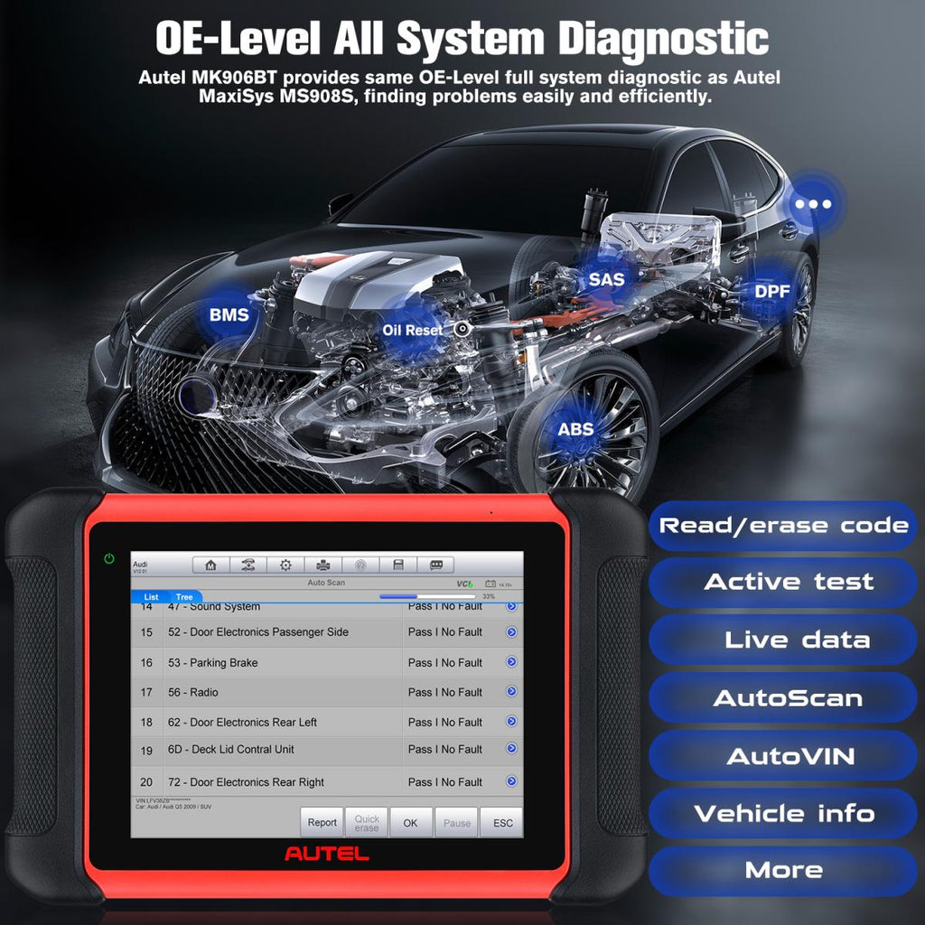 MK906BT OE-level All system diagnostic