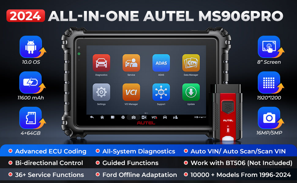 The Autel Maxisys MS906 Pro code reader is an advanced car OBD2 scan tools