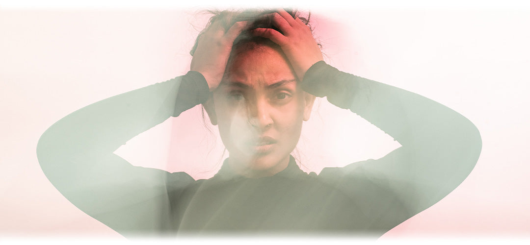 An illustration depicting a person experiencing anxiety, showcasing the mental health condition.