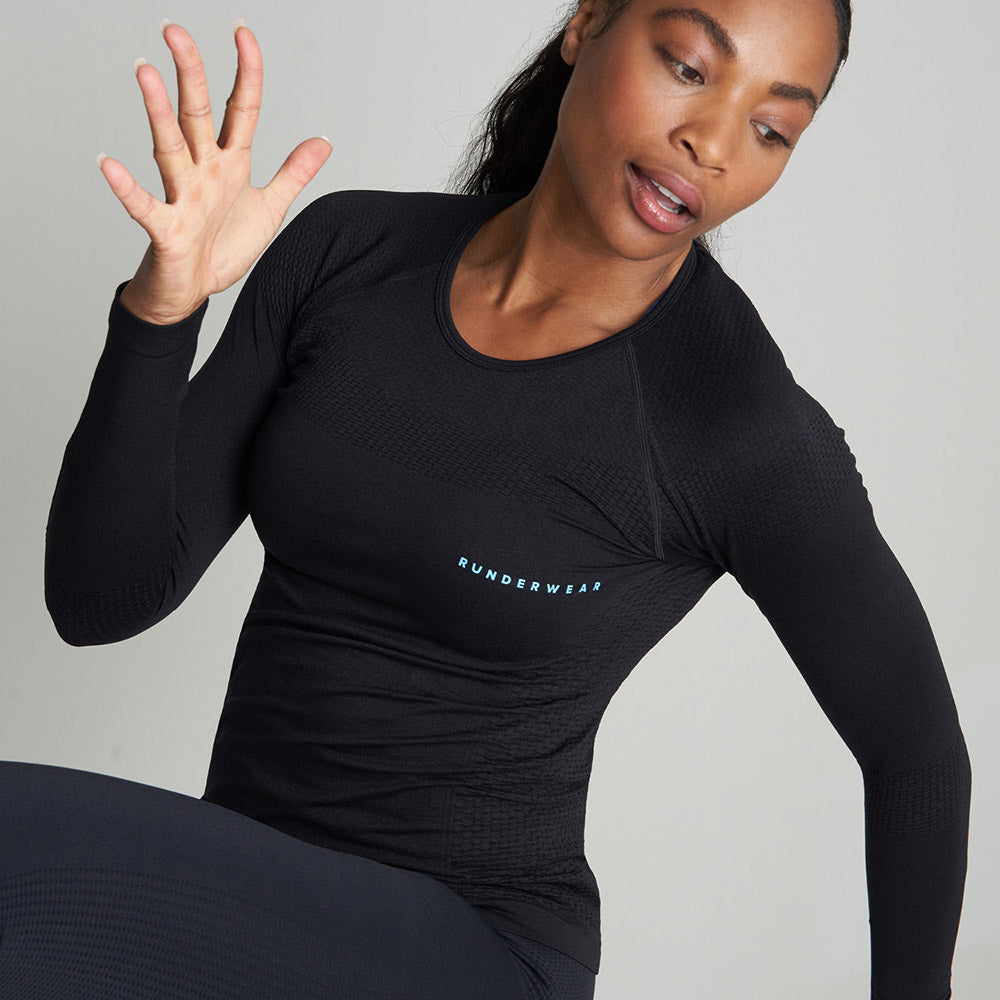 Women's Long Sleeve Seamless Running Top | runderwear™ US – Runderwear.com