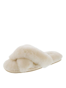 real shearling slippers