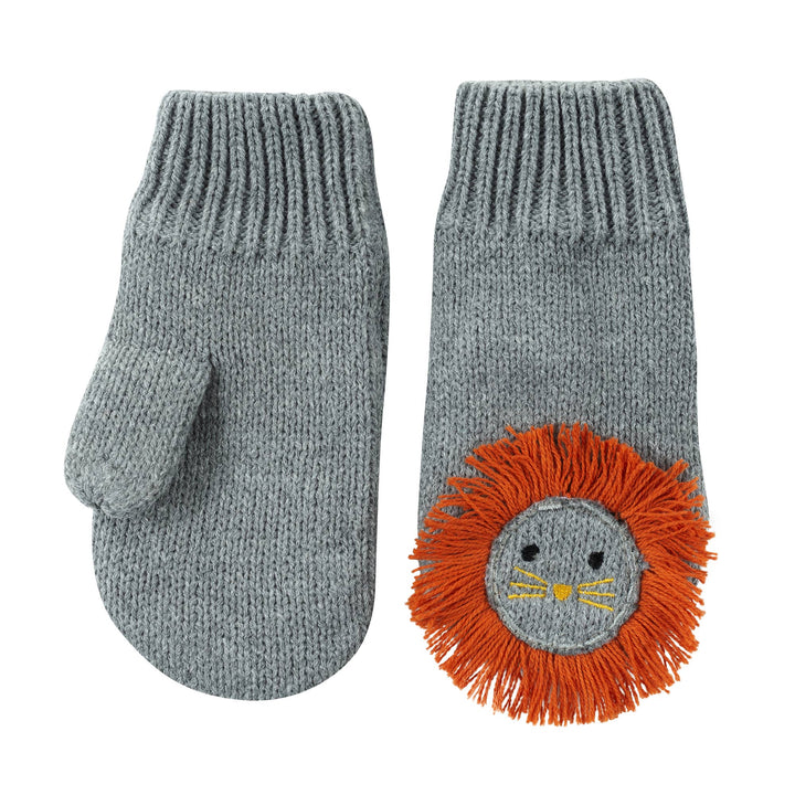 ZOOCCHINI - Baby/Toddler Knit Mittens - Leo the Lion