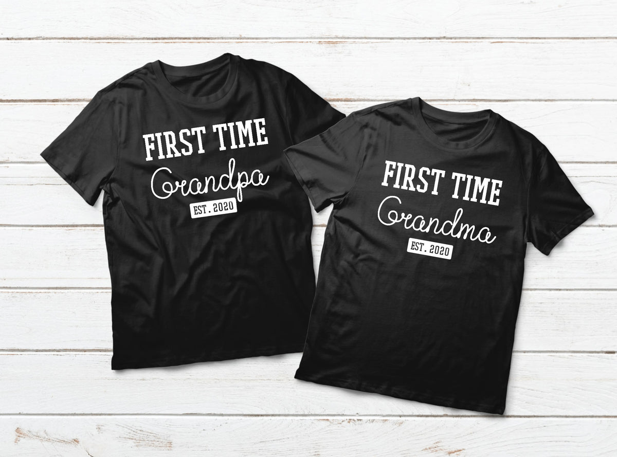 Download New Grandparents Gift Grandma And Grandpa Matching Shirts Matchizz