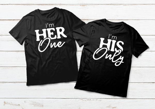 Couples Matching Shirts His and Hers One and Only Quote – Matchizz