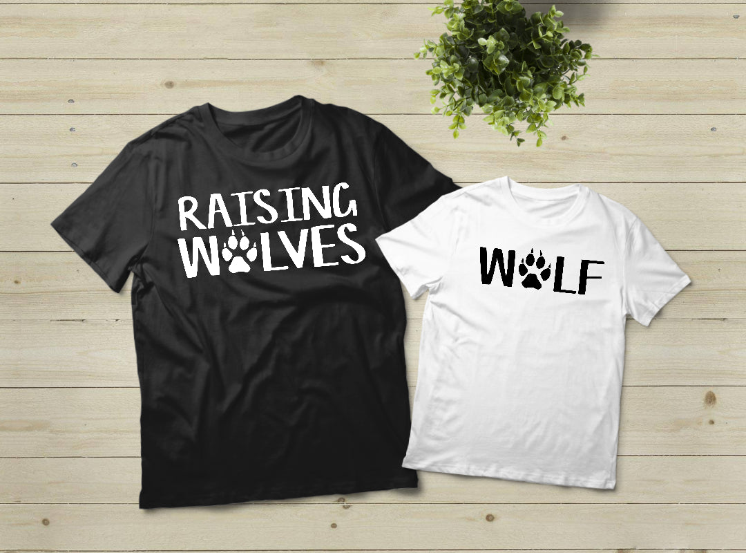 Download Mommy And Me Outfits Mama Wolf Shirt Pup Wolfpack Matchizz