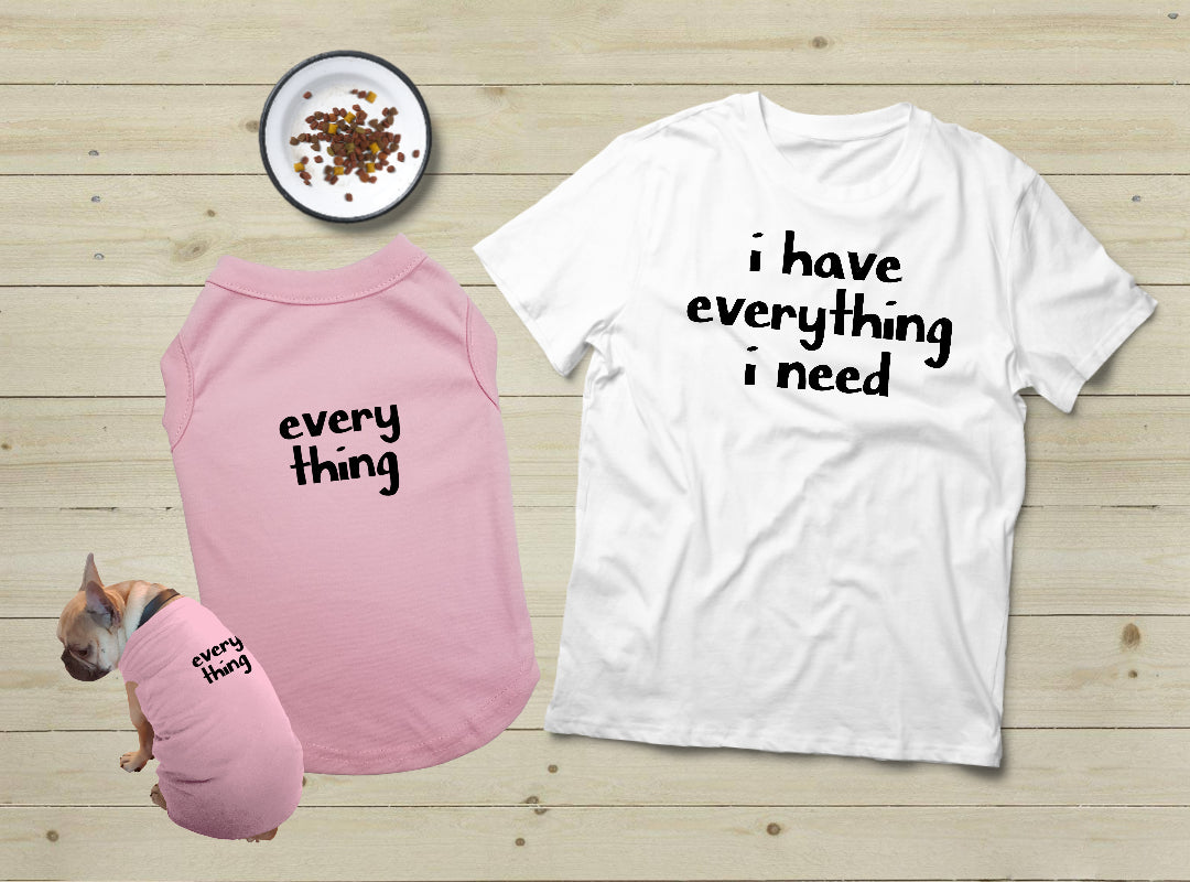 Download T Shirt For Dog Mom Gift Everything I Need Matching Pajamas With Dog Matchizz