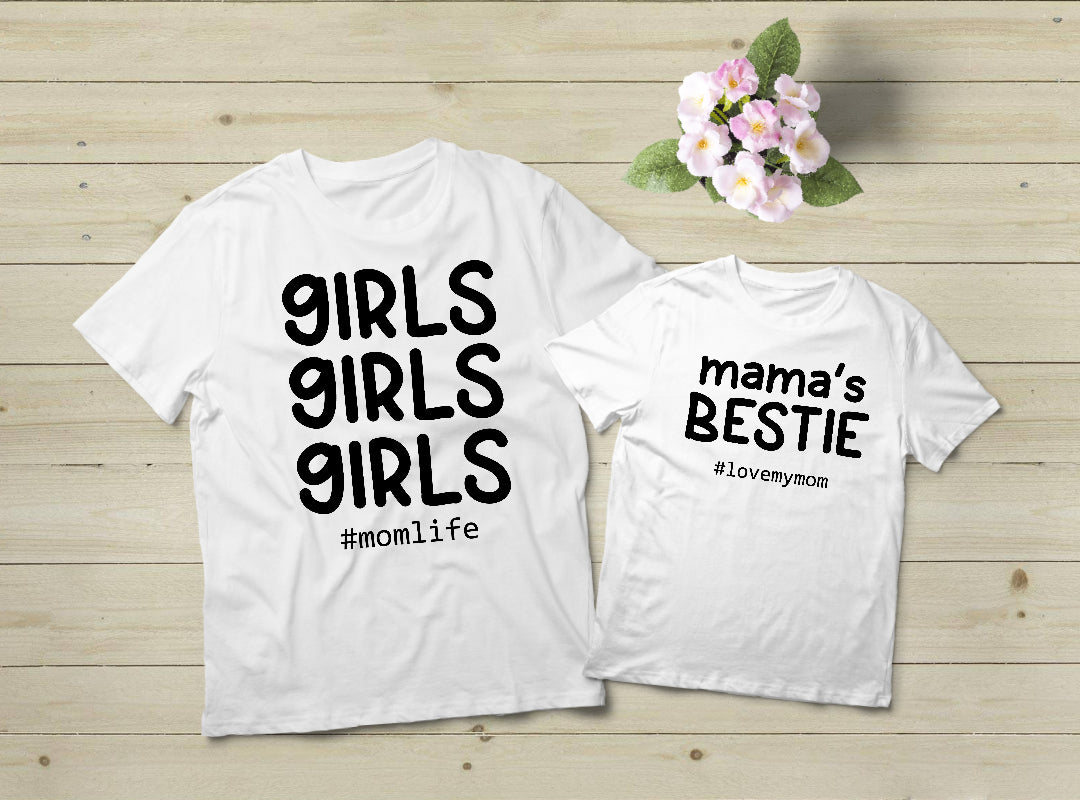 Download Mommy And Me Outfits Girls Mama Mother Daughter Shirts Matchizz