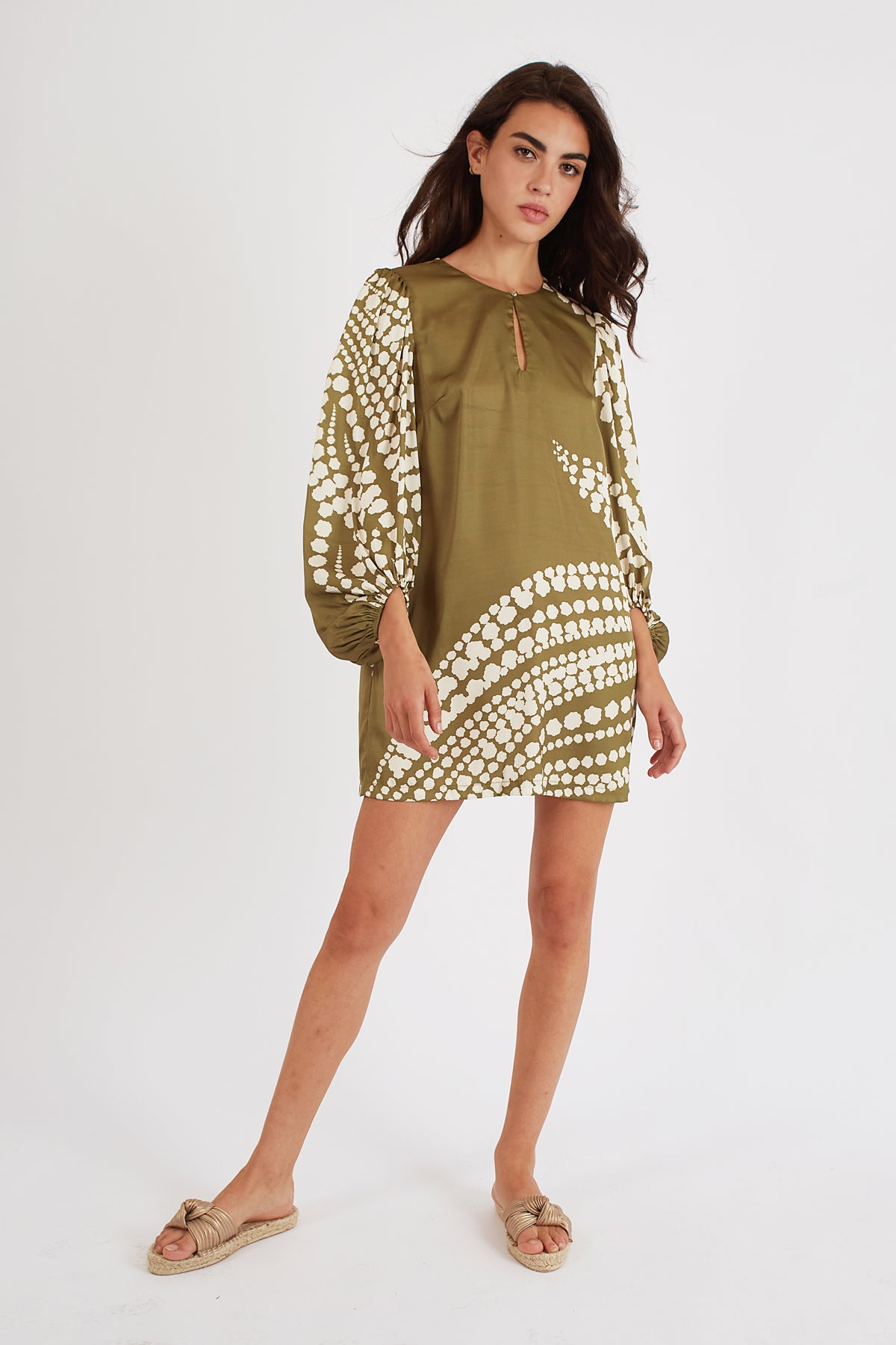 The Odes Mia Dress in Olive