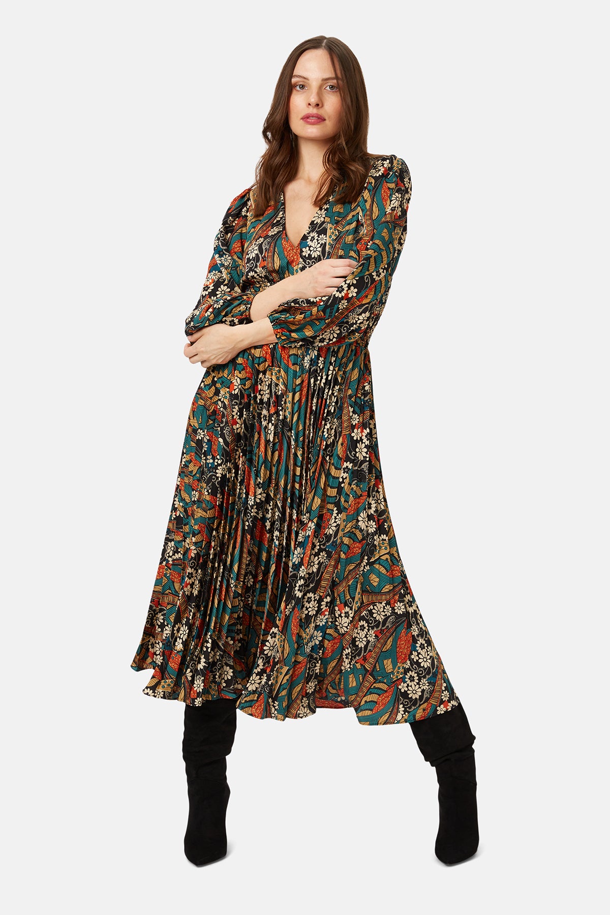 Edge of Silence Floral Aurora Dress