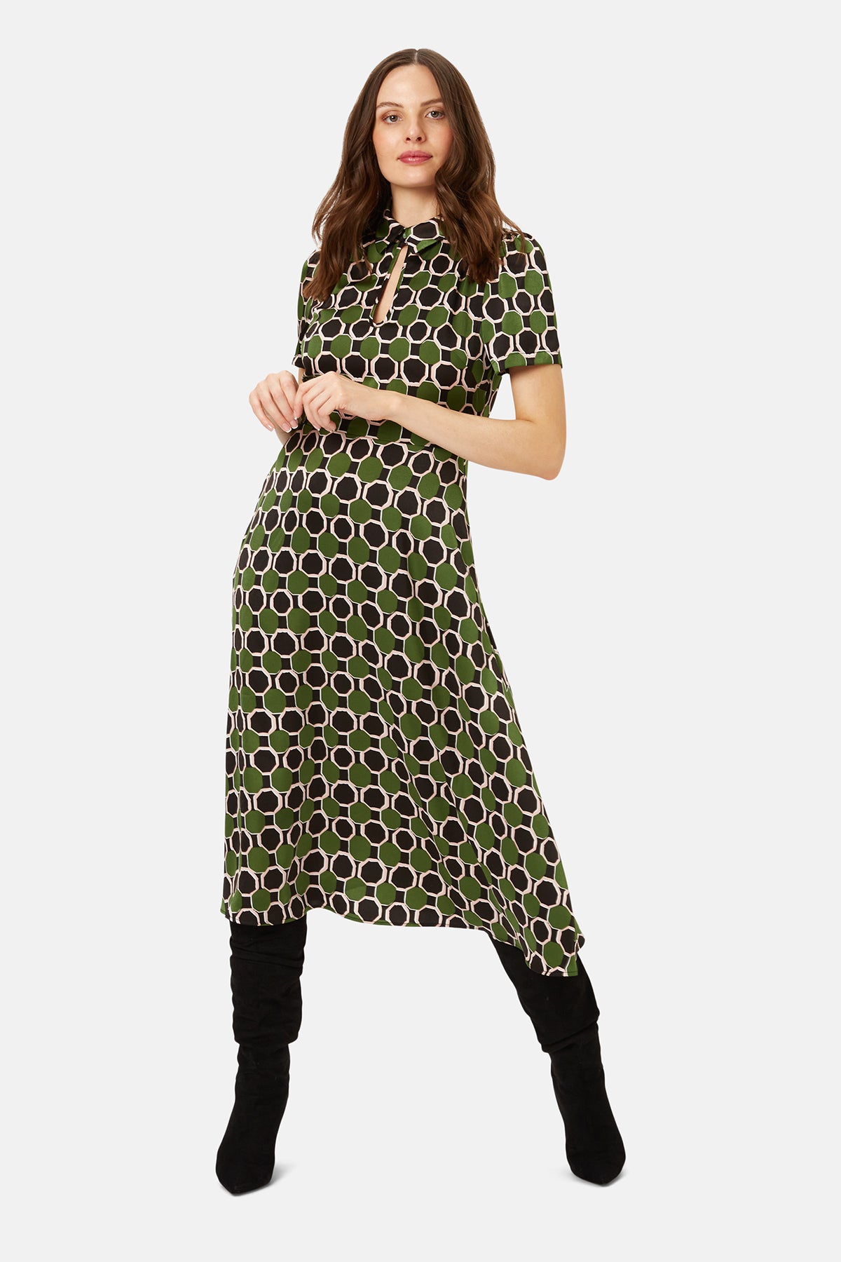 No Ordinary Soul Peep Midi Dress