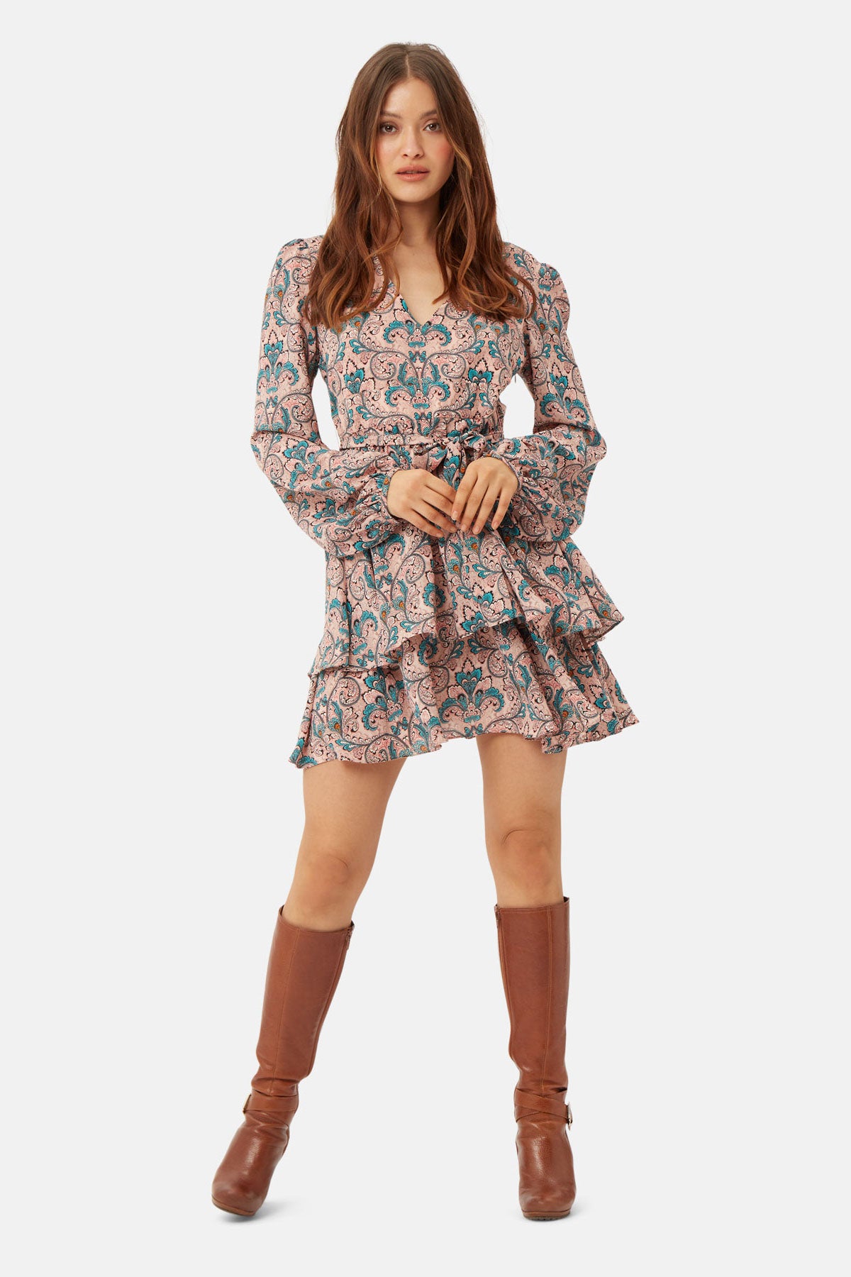 Paisley Rara Mini Dress in Pink