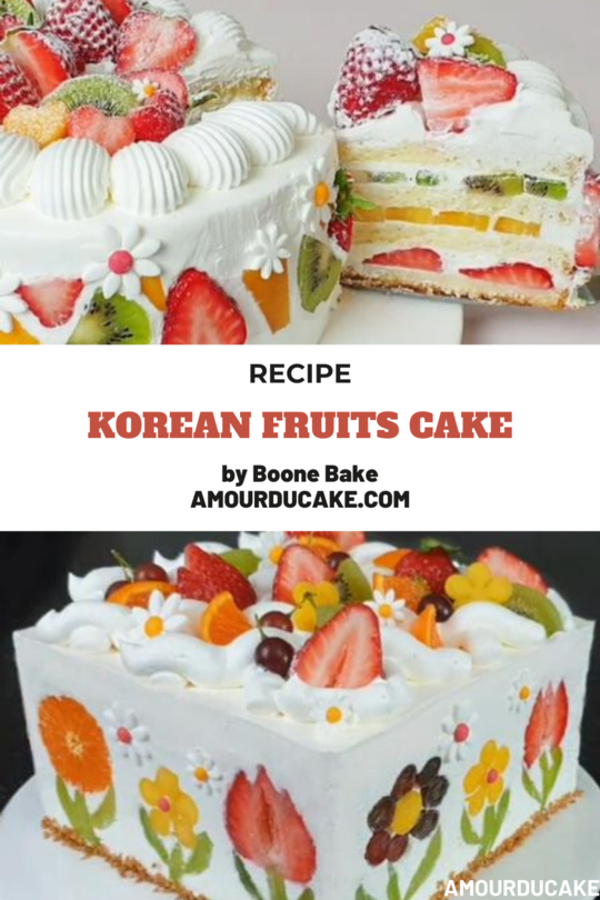 Layered Sponge Cake with Fruit ( and whipped cream topping/filling ) -  YouTube