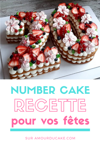 Number cake à la chantilly mascarpone 