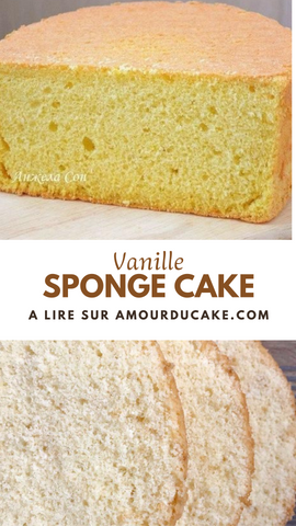 Vanilla sponge cake , easy recipe